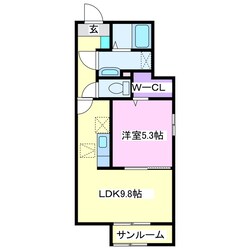 アウラ茂原　梅の物件間取画像